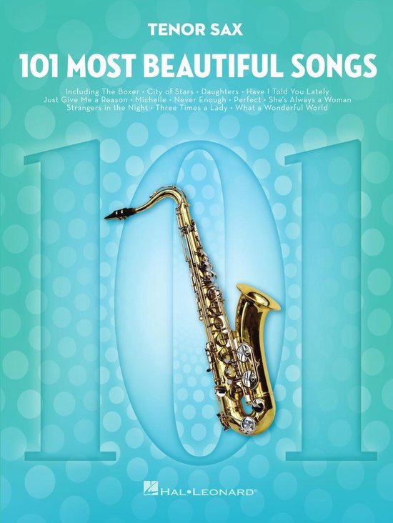 101 Most Beautiful Songs for Tenor Sax - cover
