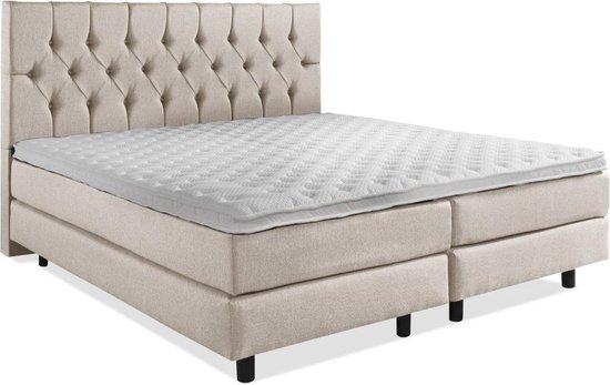 Capiton boxspring compleet 160x210 Beige |