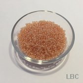 rocailles 11/0, glas, peach lustré, 2mm diameter, 65000 stuks, 1kg