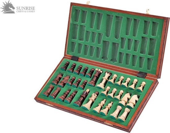 Thumbnail van een extra afbeelding van het spel Consul Chess Luxe houten Schaakspel