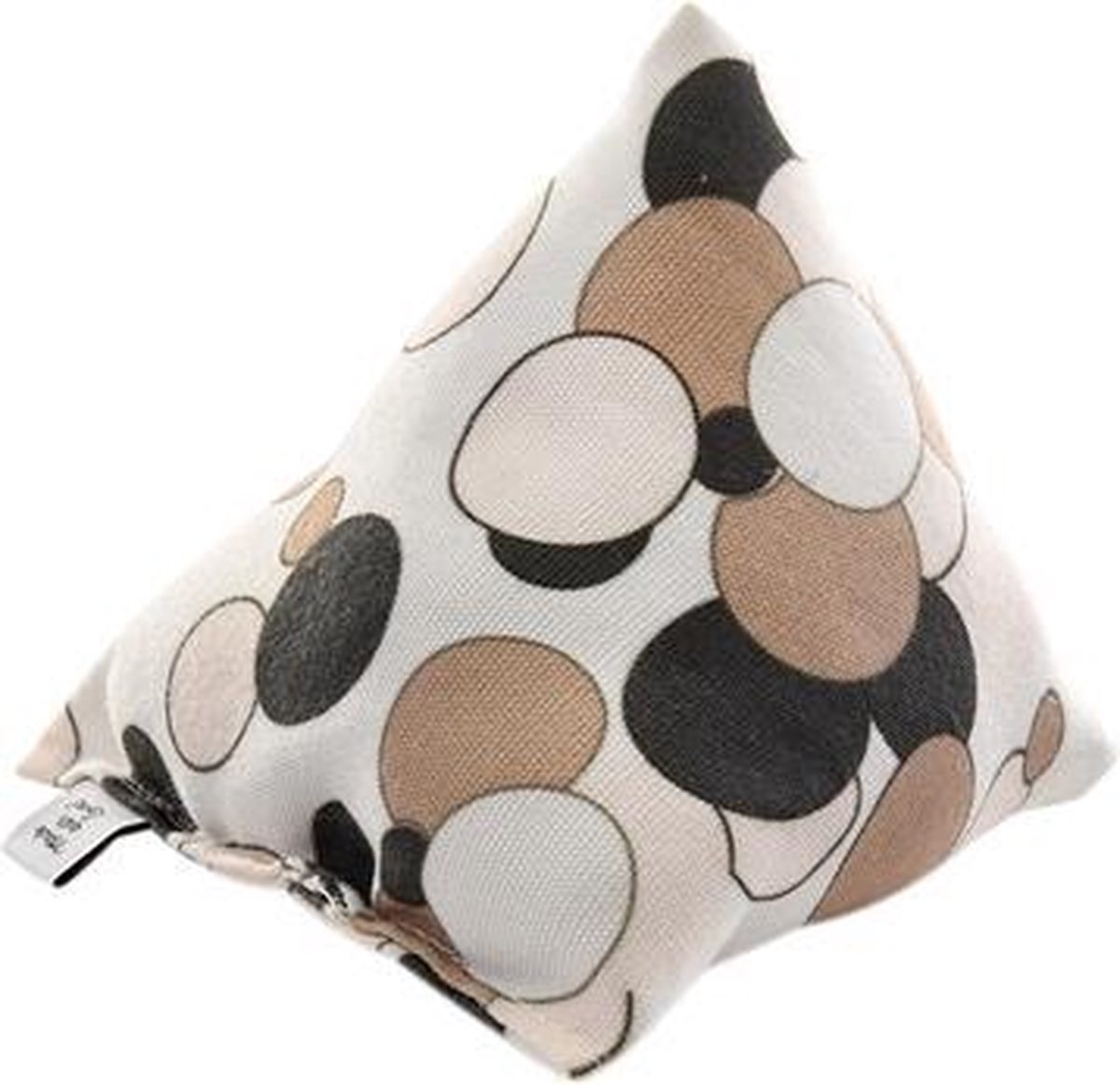 Piramidevormig kussentje met catnip - Kreise - Beige - 11 x 11 x 11 cm - Canadian Cat Company - Kattenspeelgoed