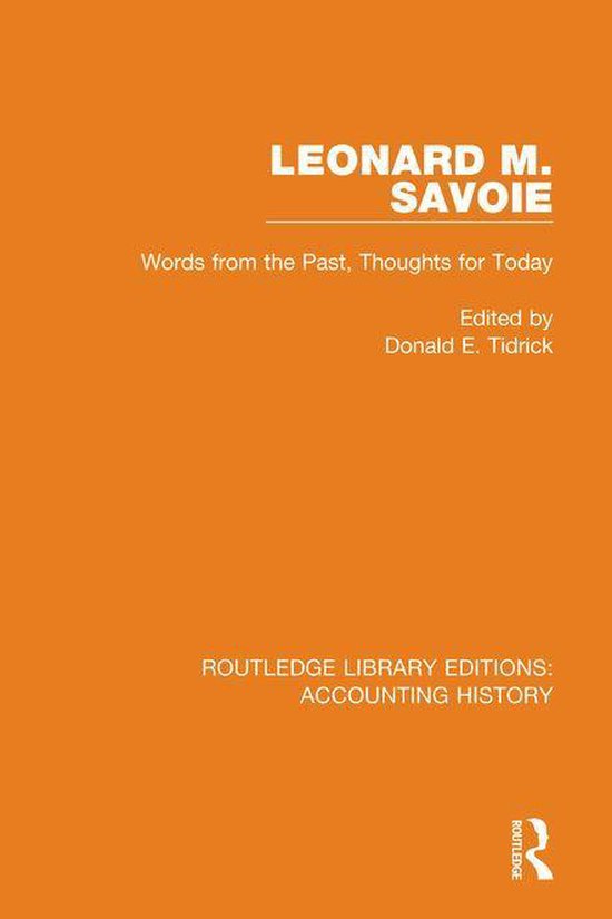 Routledge Library Editions: Accounting History - Leonard M.  ... - cover