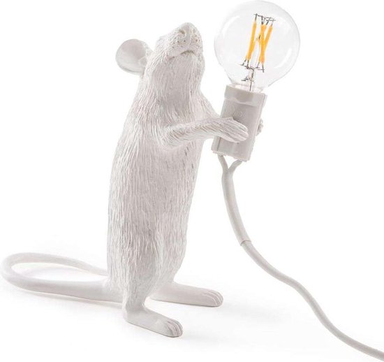 Muislamp | Staand | Wit | Inclusief LED lamp | Woonaccessoire | bol.com