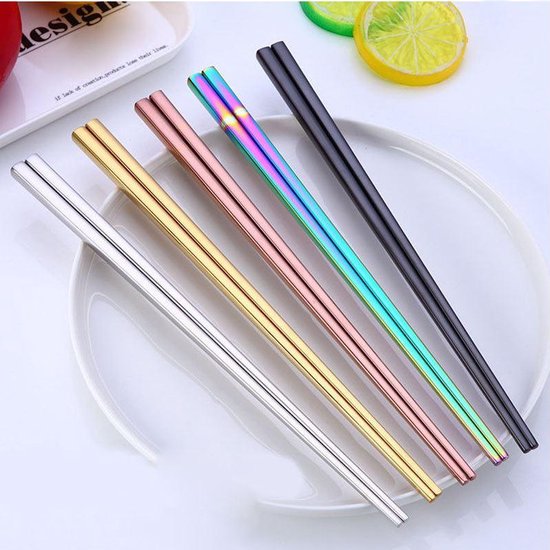 Cabantis Luxe Chopsticks set (2 stokjes) |Eetstokjes|Sushi|Design-sticks|Rainbow  | bol.com