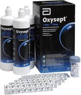 Oxysept 1 Step [3x 300ml + 90 tabl + 1 étui pour objectif] - solution pour lentilles