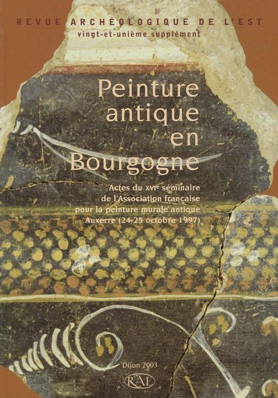 Suppléments à la Revue archéologique de l’Est - Peintur ... - cover