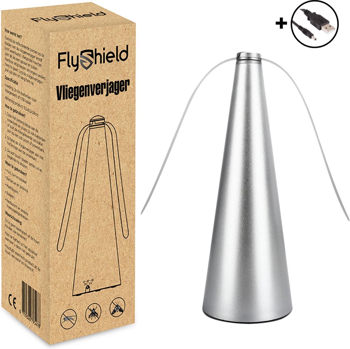 FlyShield Vliegenverjager Inclusief USB Kabel