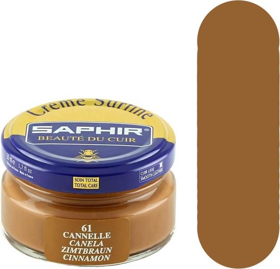 Saphir Creme Surfine (schoenpoets) Kaneel