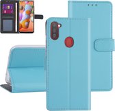 Samsung hoesje voor Galaxy A11 - LichtBlauw - Book Case - Kaarthouder (A115F)