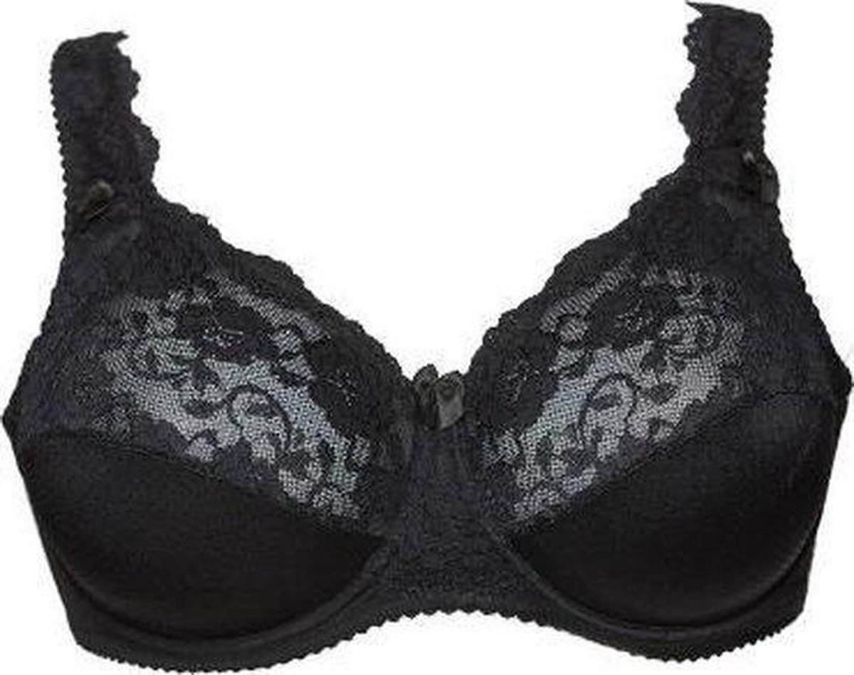 PLAISIR by Ulsoe Plaisir Beate beugel BH zwart 105E -grote maten met draagcomfort