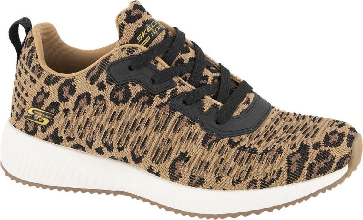 Skechers Bobs Sport Squad Mighty Cat sneakers luipaard Maat 40