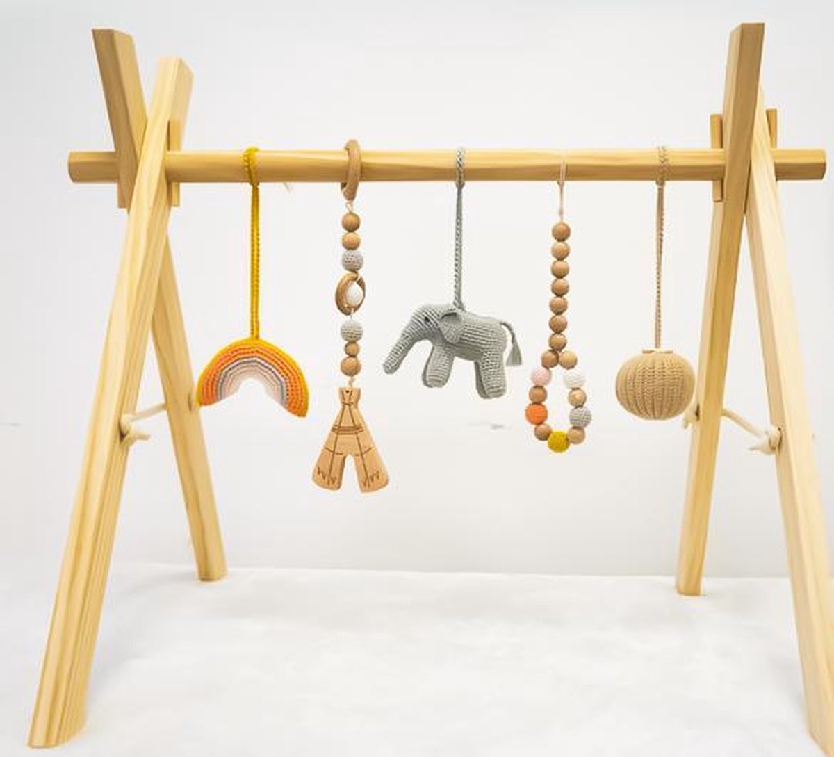 Thermisch regeling hop baby gym hout - baby gym speeltjes - baby gym - Olifant - Olifant set -  houten baby... | bol.com