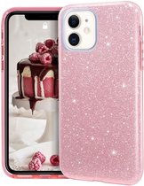 iPhone case Roze Glitter voor iPhone 11 - iPhone 11 hoesje - iPhone 11 hoesje - iPhone 11 case - iPhone 11 hoesjes - beschermhoes