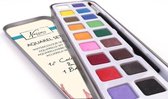 Aquarel verf set - 18 kleuren - 1 penseel | verven voor kinderen | knutselen