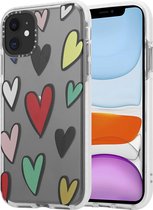 Colorful Love geschikt voor Apple iPhone 11 hoesje