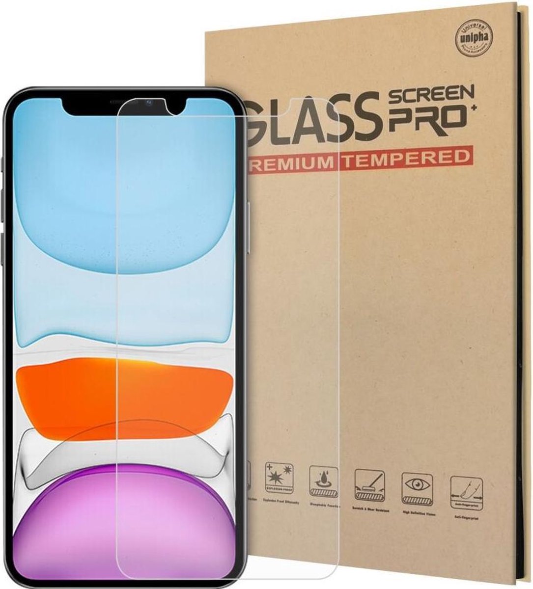 Screenprotector Arc Edge Tempered Glass Geschikt voor Apple iPhone 12 / 12 Pro