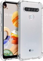 LG K61 Hoesje Schokbestendig en Dun TPU Transparant