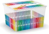 Kis C-box - Opbergbox - Arty Colours Cube-  27 Liter - 34x40xh25cm - (set van 6) En Yourkitchen E-kookboek - Heerlijke Smulrecepten
