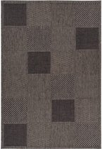 Grijs vloerkleed - 120x170 cm  -  Symmetrisch patroon - Modern