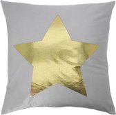 Rox Living Sierkussen ster 45 x 45 cm grijs/goud