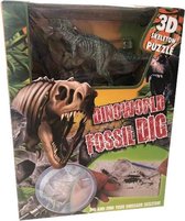 Dinoworld 3d-puzzel Fossil Dig Spinosaurus Gips Groen 3-delig