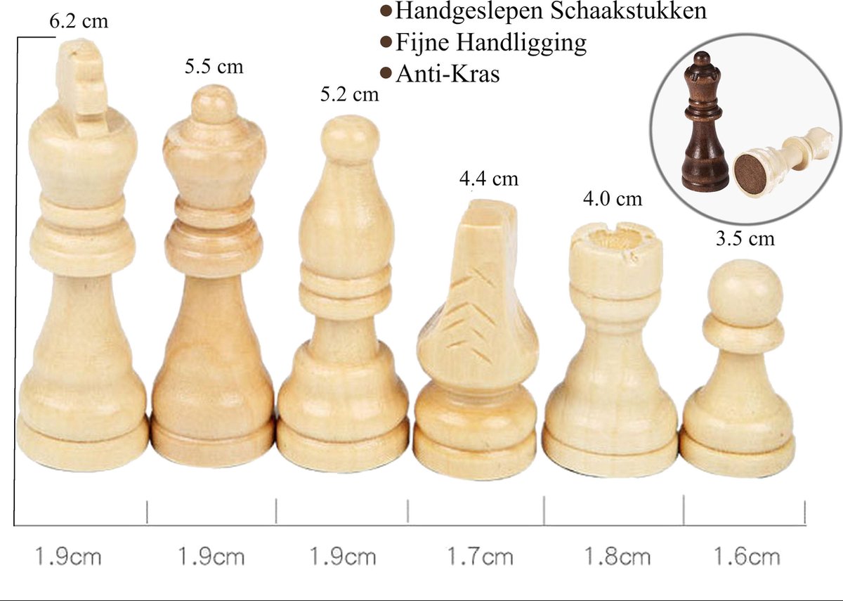 CHECKMATE – GrandMaster Series – Schaakspel – Schaakbord met