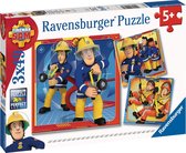 Ravensburger puzzel Onze held Sam - 3x49 stukjes - kinderpuzzel