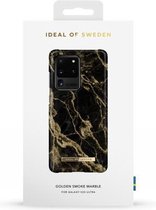 ideal of sweden fashion case geschikt voor samsung galaxy s20 ultra golden smoke marble
