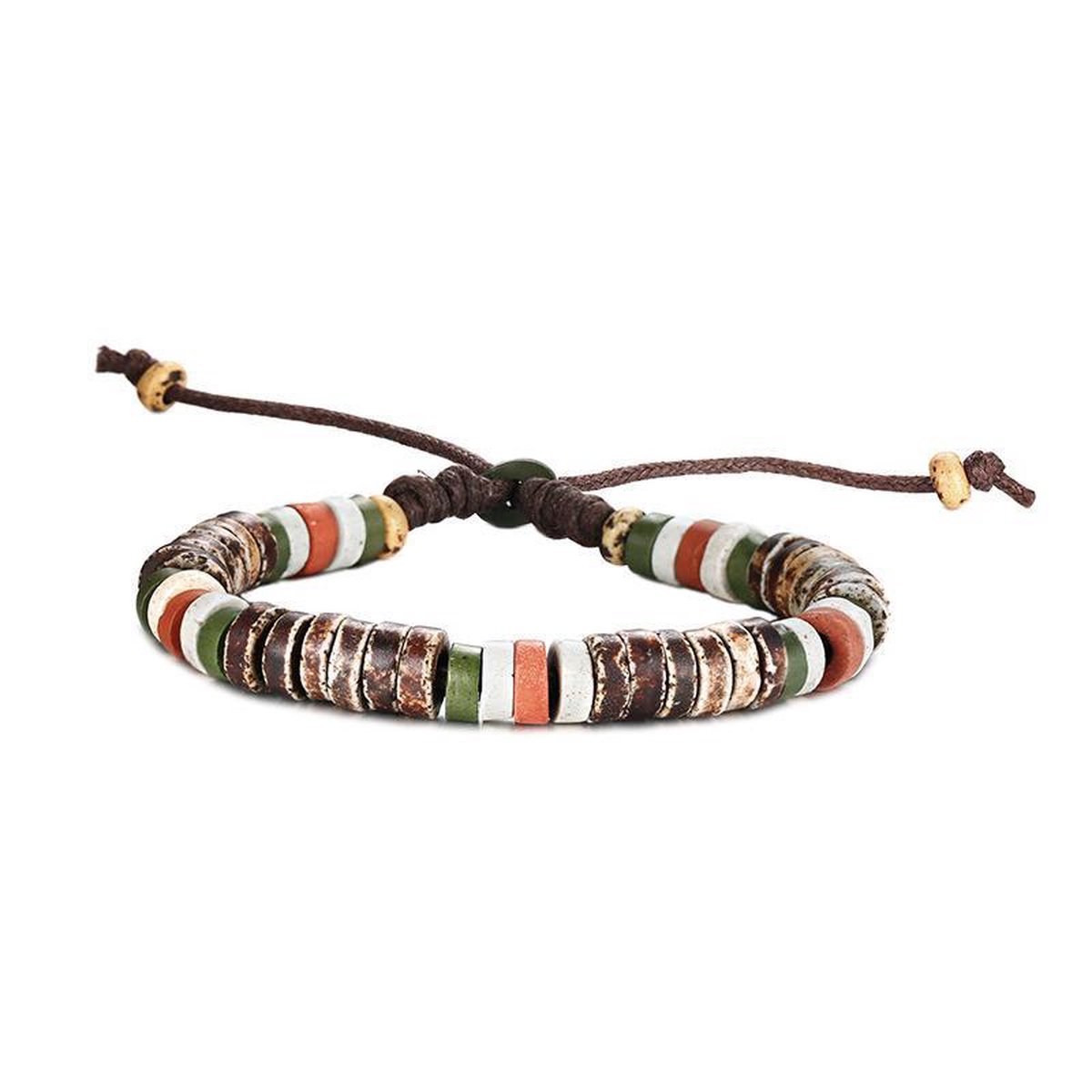 BAZORO® Vintage Armband - Kralen - 17-28 cm - Multicolor