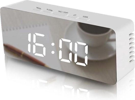 Luxe Moderne Multifunctionele Digitale Wekker - alarm, snooze en temperatuur... | bol.com
