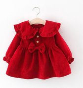 Baby Garden meisjes jurk rood Baby Jurk 80