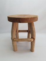 Teak houten krukje