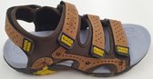 FLICK - Heren Sandalen - Mustard - Echt Leer - Maat 40