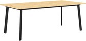 Eettafel Massief hout 200x100 (Incl LW3D Klok)) - Dineertafel - Eet tafel - Eetkamertafel - Woonkamer tafel