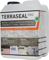 Terraseal Pro Professioneel beton en steen impregneermiddel speciaal ontwikkeld om water- en vochtindringing te voorkomen. Hiermee krijgt beton, steen en metselwerk de ultieme wate