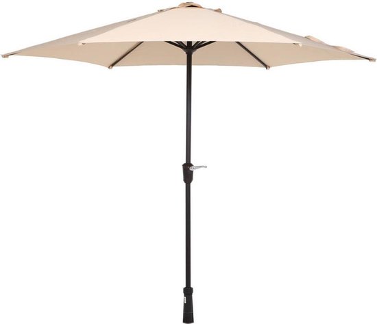 Outsunny parasol tuinparasol rond Roma zweefparasol met zwengel verstelbaar ∅ 3 m