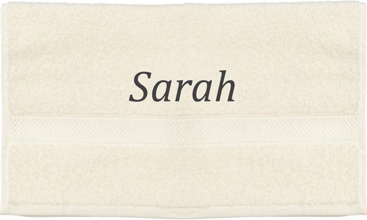 Handdoek - Sarah - 100x50cm - Creme