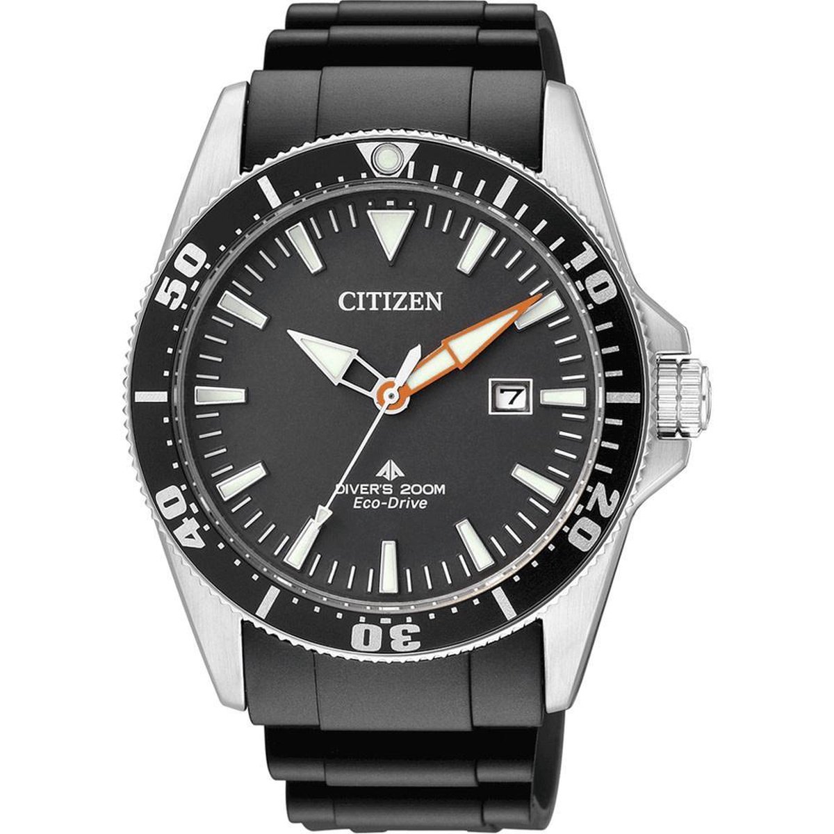 Citizen Promaster Diver - Horloge - 41 mm - Zilverkleurig - Zwart - Solar uurwerk