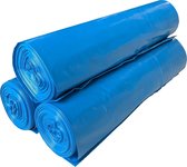 Afvalzakken 70x110cm LDPE T50 blauw - Doos 250 stuks (10 rol x 25 zakken)