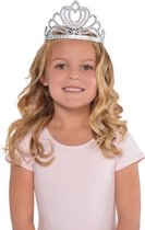 Amscan Tiara Meisjes 15 Cm Zilver One-size