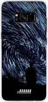 Samsung Galaxy S8 Plus Hoesje Transparant TPU Case - Starry Circles #ffffff