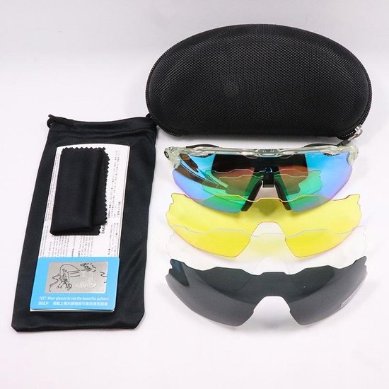 | Outdoor bril | wielrennen | verstelbaar | fietsbrillen | outdoor | gepolariseerde glazen| sport | mountainbike bril | winddichte glazen | Space blauw