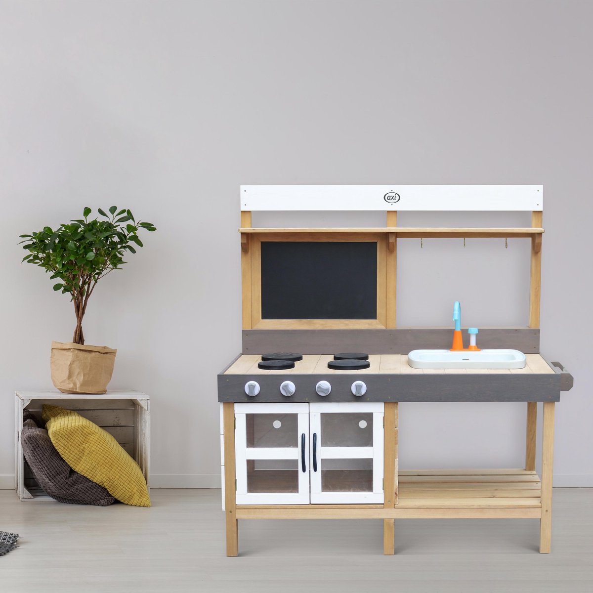 AXI Rosa Zand & Water Speelkeuken Groot - Incl. 17-delige accessoire set - Modder Keuken — afbeelding 6