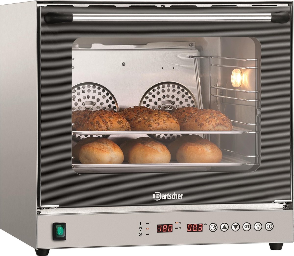 Bartscher AT90-DIG Heteluchtoven - 575 x 595 x 615 cm - 1 L - Vrijstaande oven