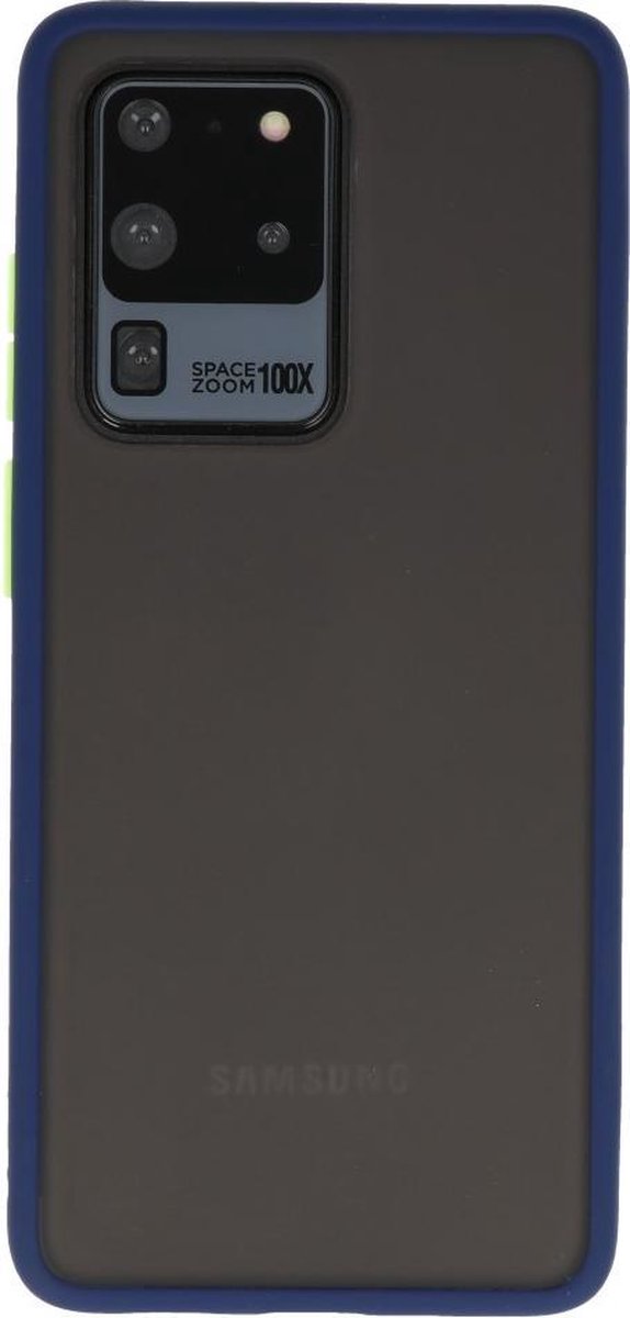 Hardcase Backcover Hoesje Geschikt voor Samsung Galaxy S20 Ultra Blauw