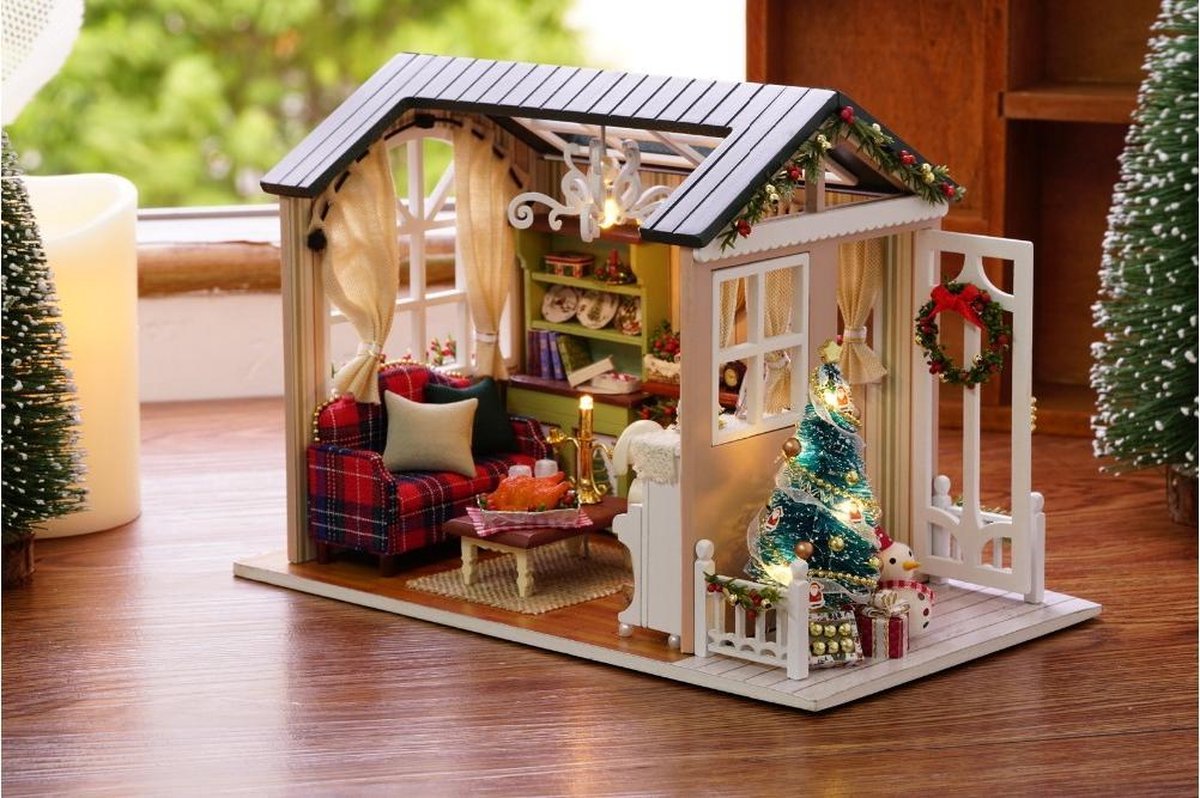Miniatuur Zelfbouw Huisje "Holiday Times" (Kerst) | bol.com