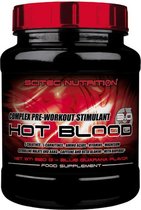 Scitec Nutrition - Hot Blood 3.0 - complex pre workout stimulant - 820 g - 41 porties - Blue Guarana