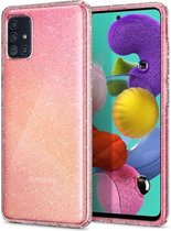 Hoesje Samsung Galaxy A71 - Spigen Liquid Crystal Glitter Case - Doorzichtig/Transparant