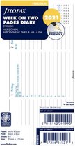Agendavulling 2021 - Filofax Personal - Week on two Pages Horizontal