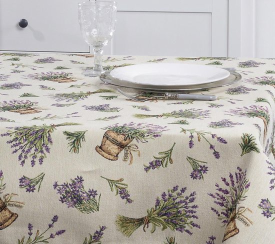 Omleiding reinigen In de genade van Gobelin Tafelkleed Lavendel Loper 110 cm | bol.com